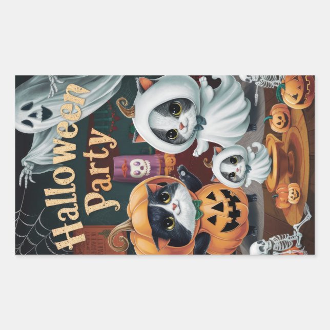 Sticker Rectangulaire Spooktacular Halloween (Devant)