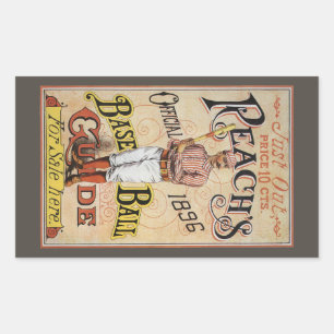Sticker Rectangulaire Sports vintages Baseball, Reach's Guide Couverture