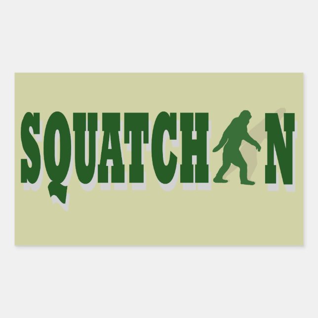 Sticker Rectangulaire Squatchine (Devant)