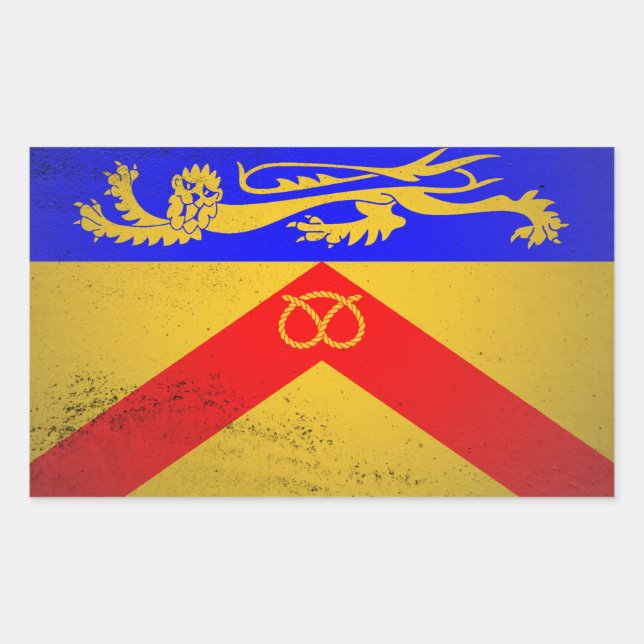 Sticker Rectangulaire Staffordshire (Devant)