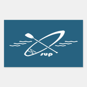 Sticker Rectangulaire Standup Paddleboard