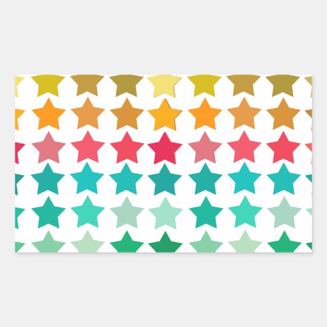 Sticker Rectangulaire Stars (Devant)