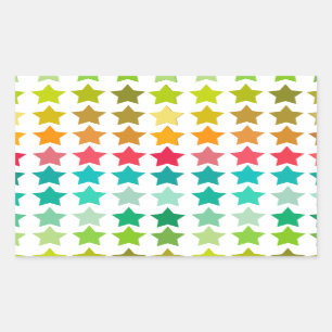 Sticker Rectangulaire Stars