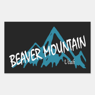 Sticker Rectangulaire Station de Beaver Mountain