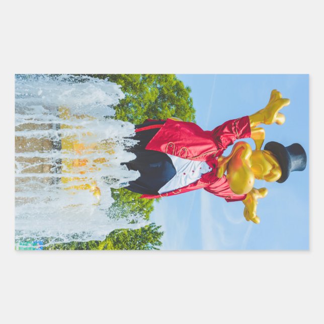 Sticker Rectangulaire Statue du Gardaland, Italie (Devant)