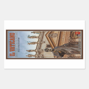 Sticker Rectangulaire Statues de Ville du Vatican