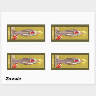 Sticker Rectangulaire Ste. Audrey (Etheldreda) (P 003)