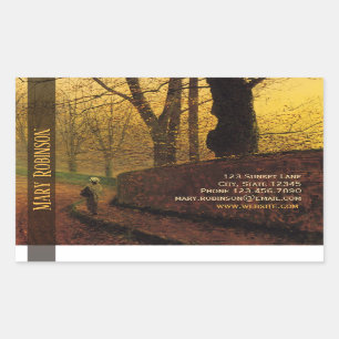 Sticker Rectangulaire Stick carte de visite Grimshaw Stapleton Park