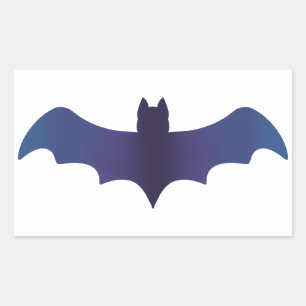 Sticker Rectangulaire Sticleur de chaume dégradé de minuit