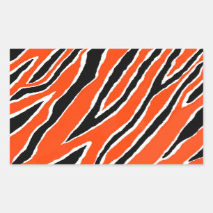 Sticker Rectangulaire Sticleur d'impression MVB Tiger Strip 1