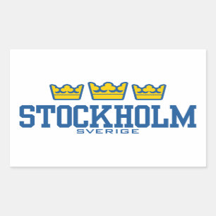 Sticker Rectangulaire Stockholm Sverige