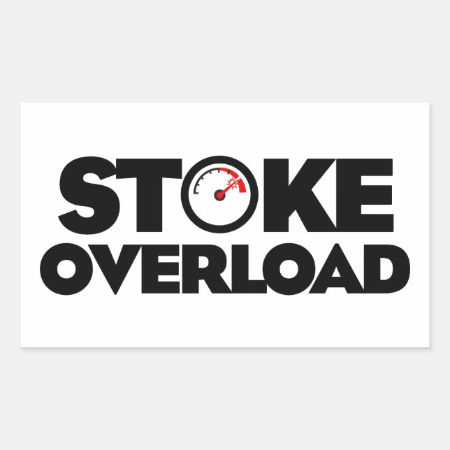 Sticker Rectangulaire Stoke Overload Meter (Devant)