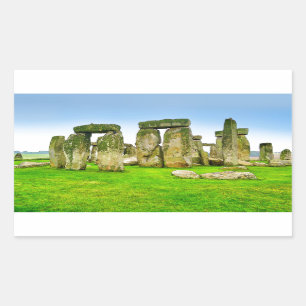 Sticker Rectangulaire Stonehenge antique Stones debout en Art d'été