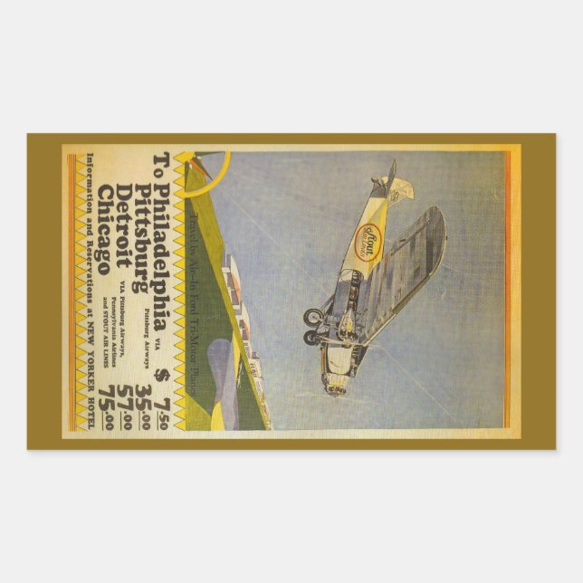 Sticker Rectangulaire Stout Airlines (Devant)