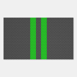 Sticker Rectangulaire Stripes de Green Carbon