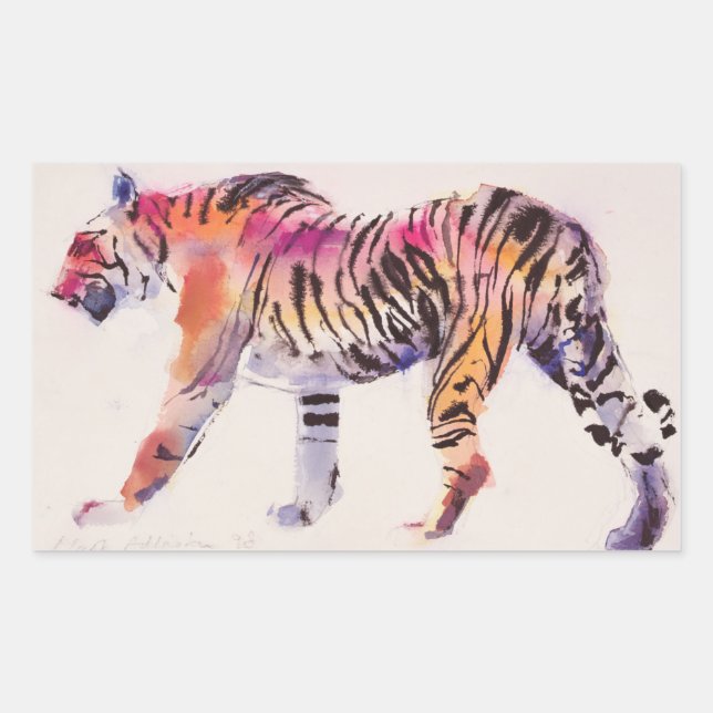 Sticker Rectangulaire Stripey (Devant)