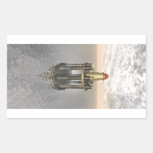 Sticker Rectangulaire Structure En Mer