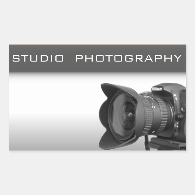 Sticker Rectangulaire Studio photo (Devant)