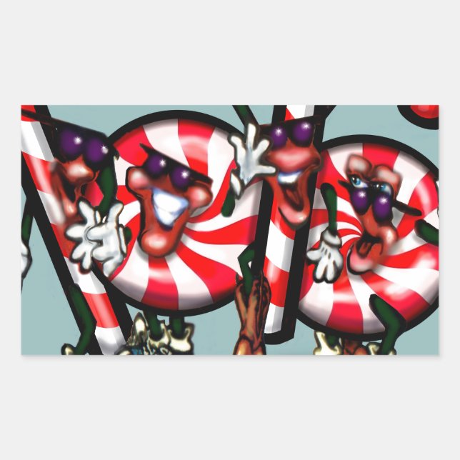 Sticker Rectangulaire Sucre de canne Gang (Devant)