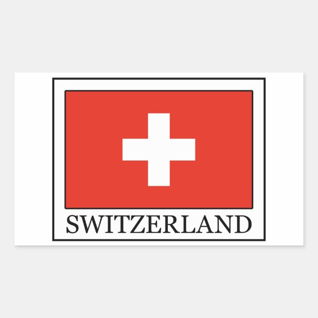 Sticker Rectangulaire Suisse (Devant)