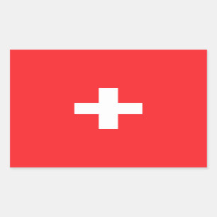Sticker Rectangulaire Suisse Classic