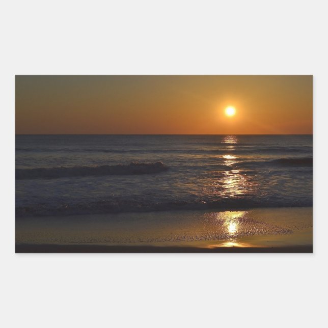 Sticker Rectangulaire Sunrise at the Beach by Shirley Taylor (Devant)