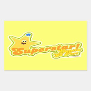 Sticker Rectangulaire Superstar Va Si Loin