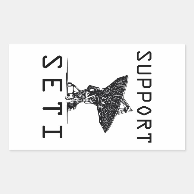 Sticker Rectangulaire Support SETI (Devant)