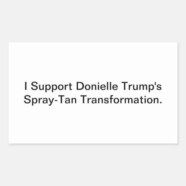 Sticker Rectangulaire Support Trump Transformation Hankamer Artjunkhaus (Devant)