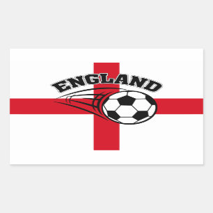 Sticker Rectangulaire Supporters de l'équipe de football d'Angleterre