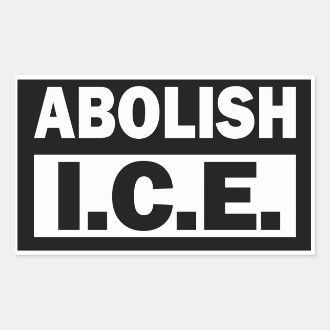 Sticker Rectangulaire Supprimer ICE (Devant)