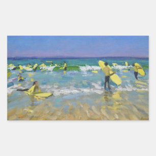 Sticker Rectangulaire Surf à St. Ives