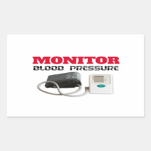 Sticker Rectangulaire Surveillance de la pression sanguine