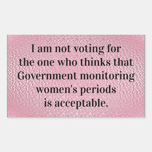 Sticker Rectangulaire Surveillance du gouvernement (Devant)