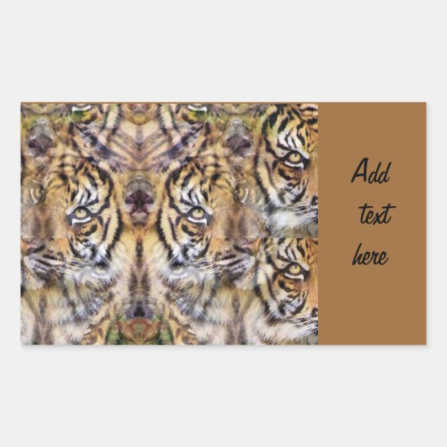 Sticker Rectangulaire Surveiller_ (Devant)