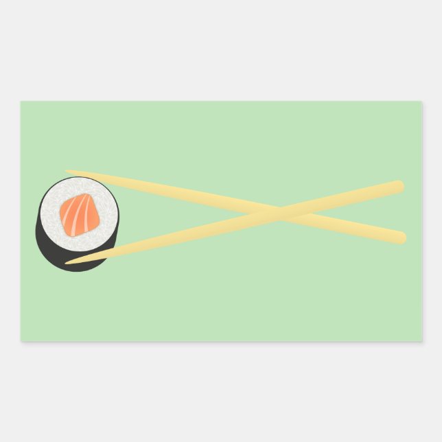 Sticker Rectangulaire Sushi I parfait (Devant)