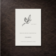 Swallow- Custom Vintage Ex Libris Bookplate