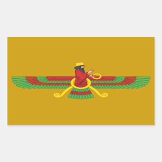 Sticker Rectangulaire Symbole de Faravahar