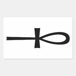 Sticker Rectangulaire Symbole de vie égyptien d'Ankh