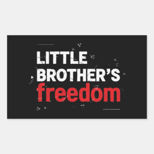 Sticker Rectangulaire symbole Liberté Égalité Amérique drapeau rouge