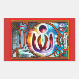 Sticker Rectangulaire Symbole universel du pardon