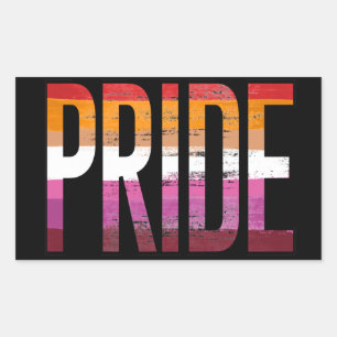 Sticker Rectangulaire T-Shirt Fierté Lesbienne