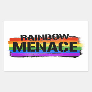 Sticker Rectangulaire T-shirt Rainbow Menace