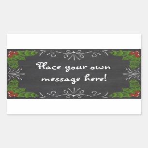 Sticker Rectangulaire Tableau bonnes fêtes