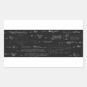 Sticker Rectangulaire Tableau noir Statistiques