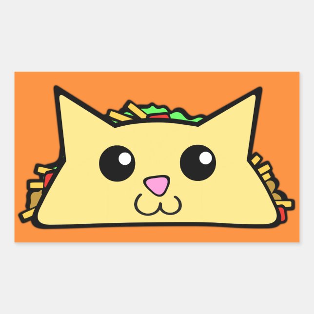 Sticker Rectangulaire Tacocat (Devant)