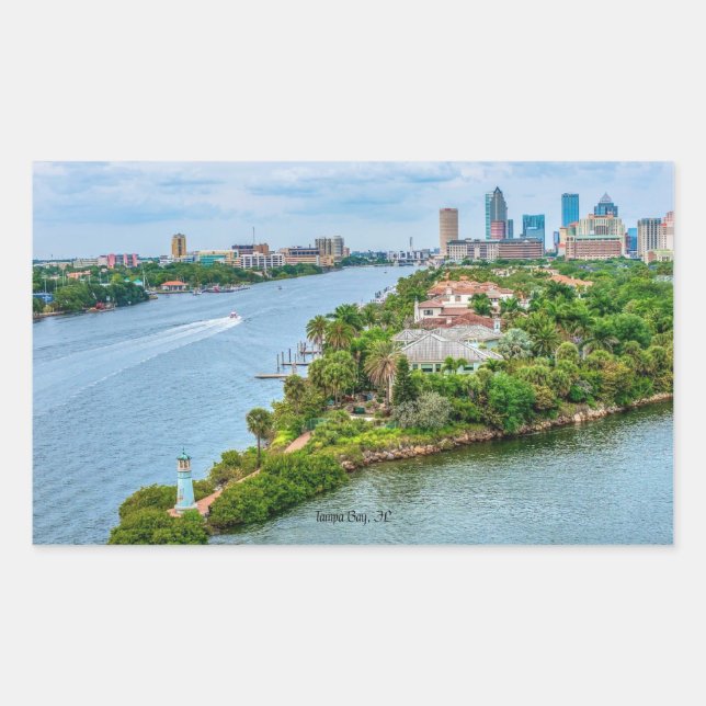 Sticker Rectangulaire Tampa Bay, Floride (Devant)