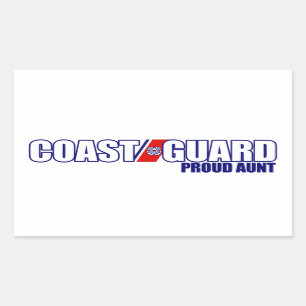 Sticker Rectangulaire Tante fière de la garde côtière