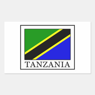 Sticker Rectangulaire Tanzanie