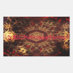Sticker Rectangulaire Tapis oriental